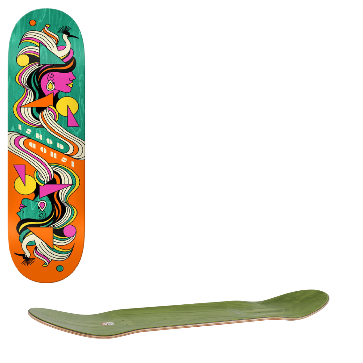 Real Ishod Twin Tail Skateboard Deck - Fowls 8.3"