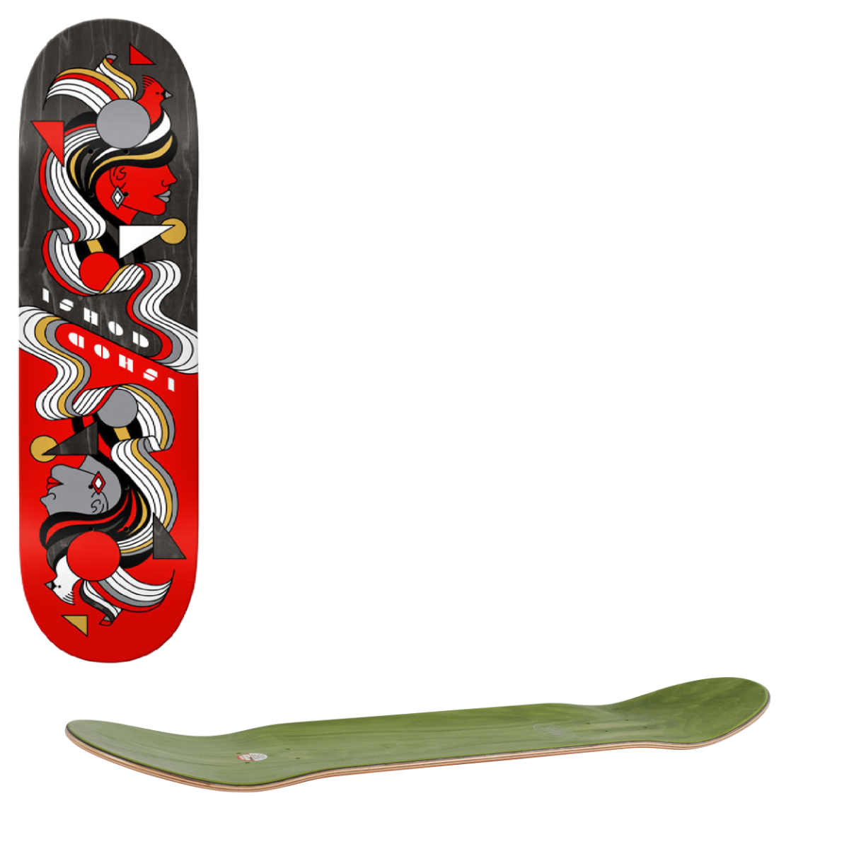 Real Ishod Twin Tail Skateboard Deck - Fowls 8.5"