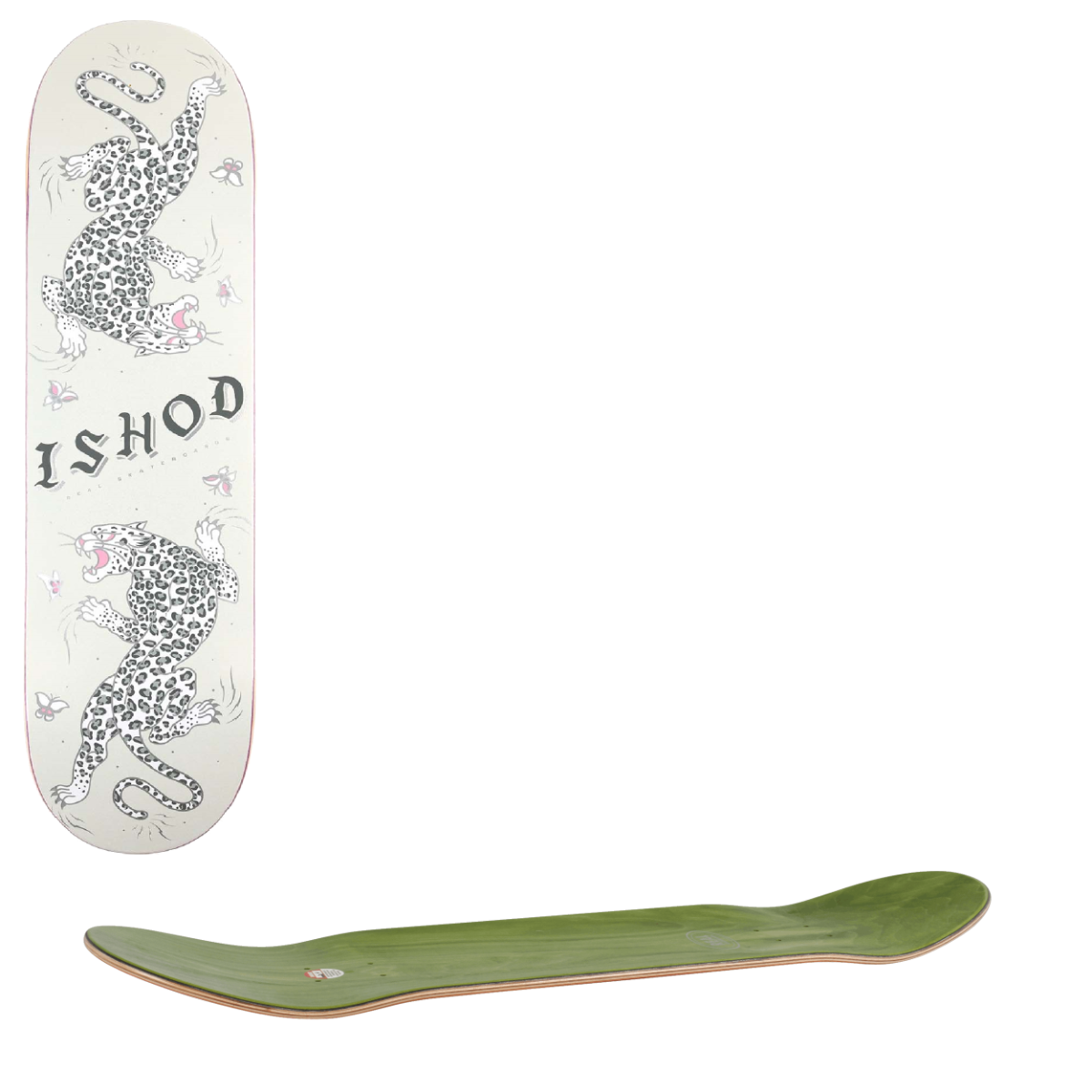 Real Ishod Cat Scratch Glitter Skateboard Deck - 8.25"