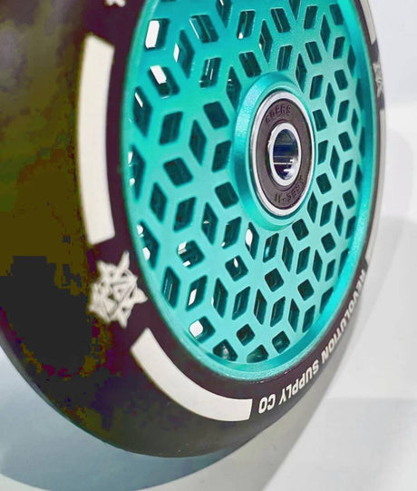 Revolution Supply Co. Cube Core V2 110mm Scooter Wheel - Aqua Blue