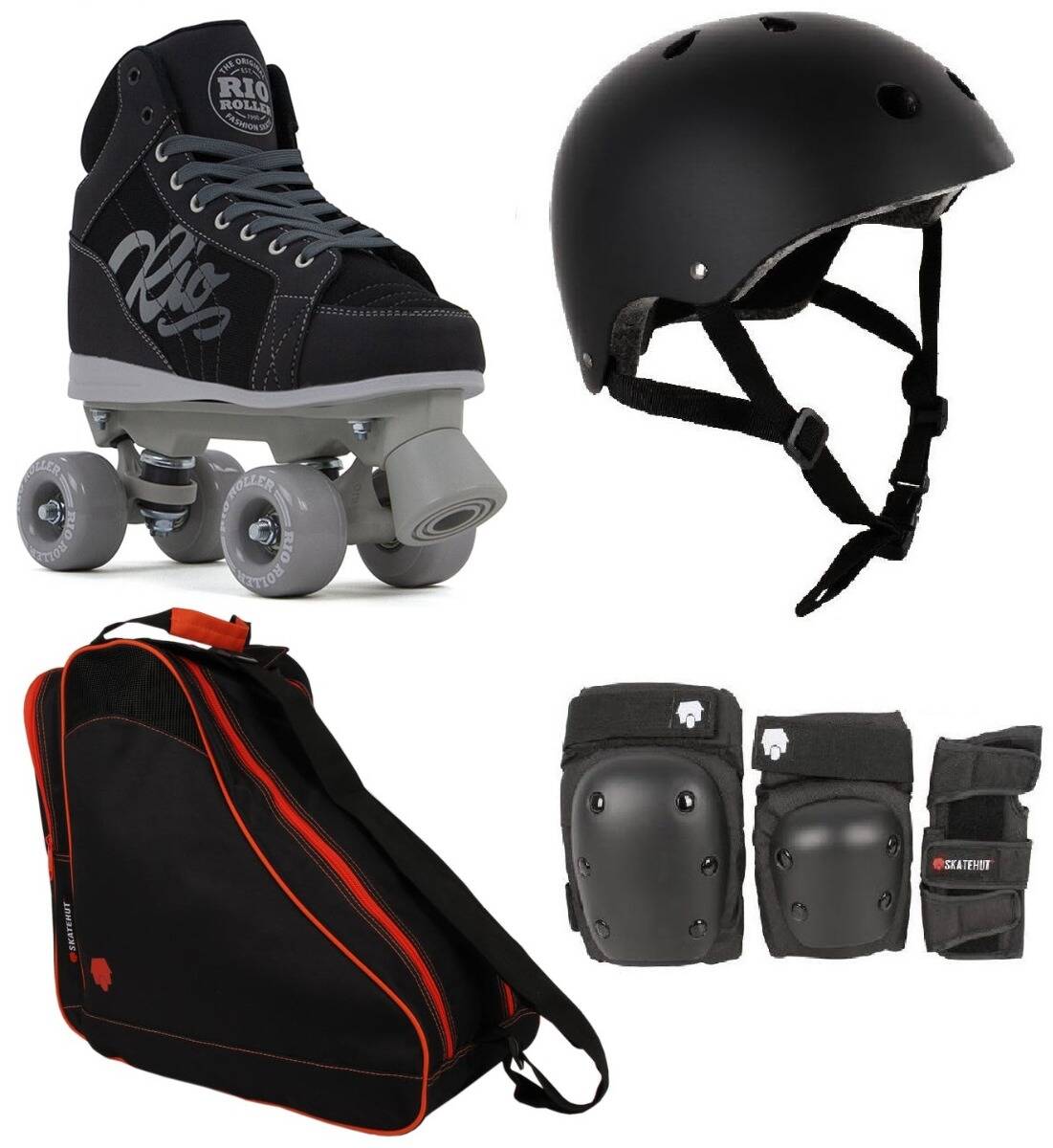 Rio Roller Lumina Quad Roller Skates Deluxe Bundle