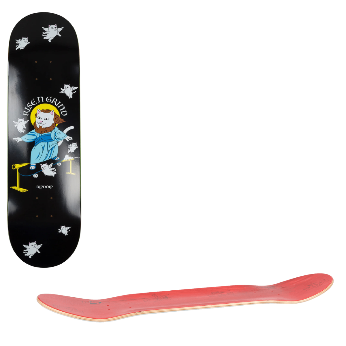 RIPNDIP Rise N Grind Skateboard Deck - Black 8.25"