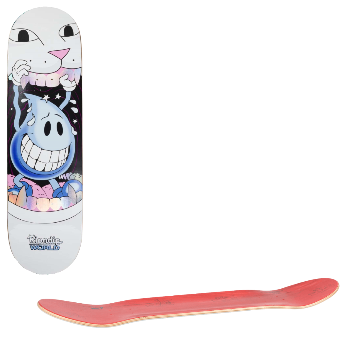 RIPNDIP x World Industries Skateboard Deck - Water Nerm 8.5"