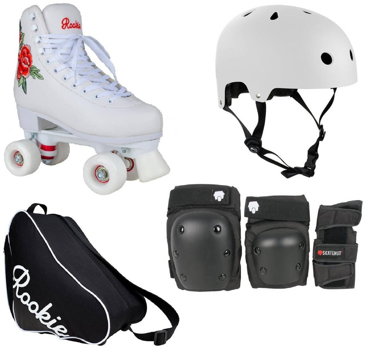 Rookie Rosa Quad Roller Skates Deluxe Bundle