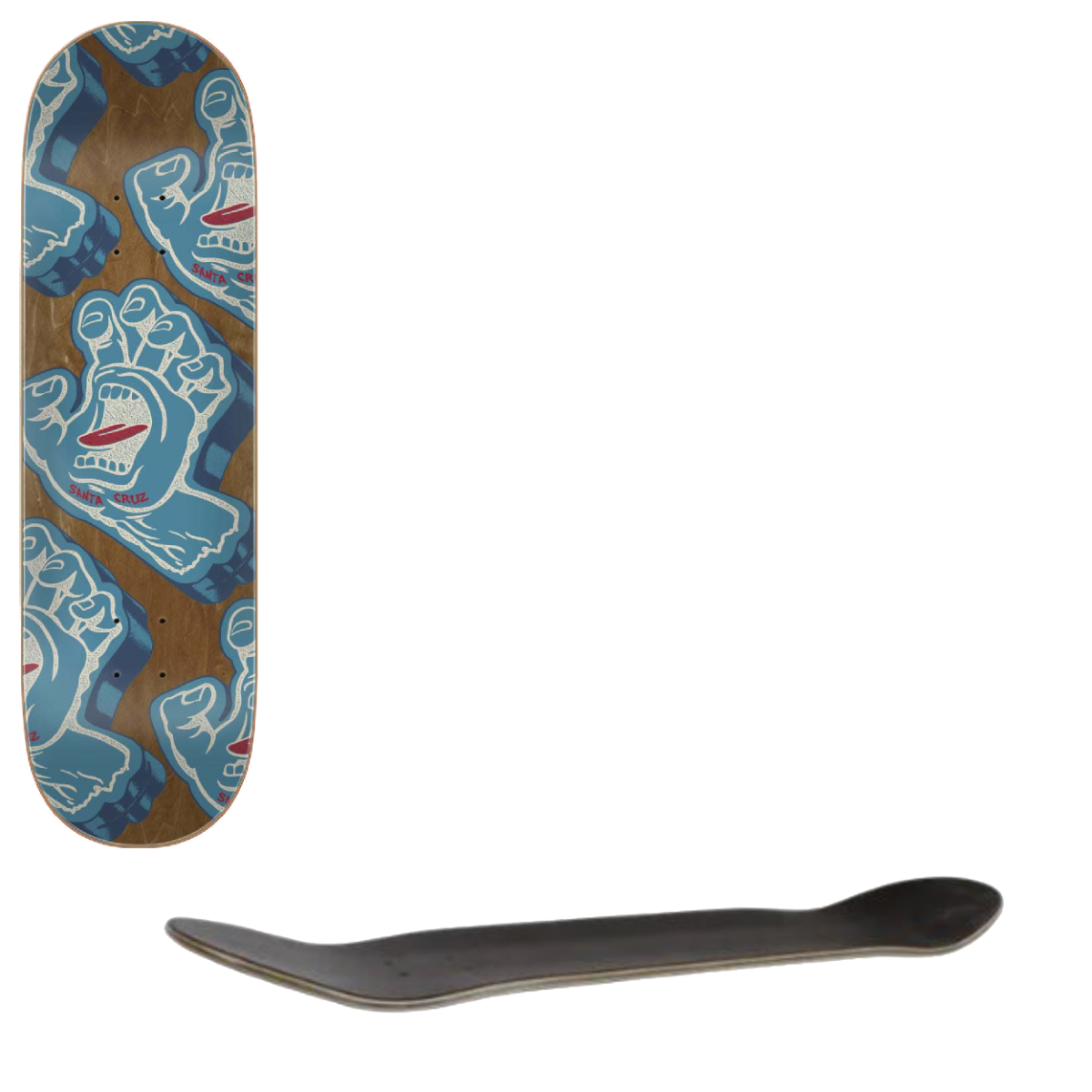 Santa Cruz Screaming Foam Hand Skateboard Deck - 8.25"