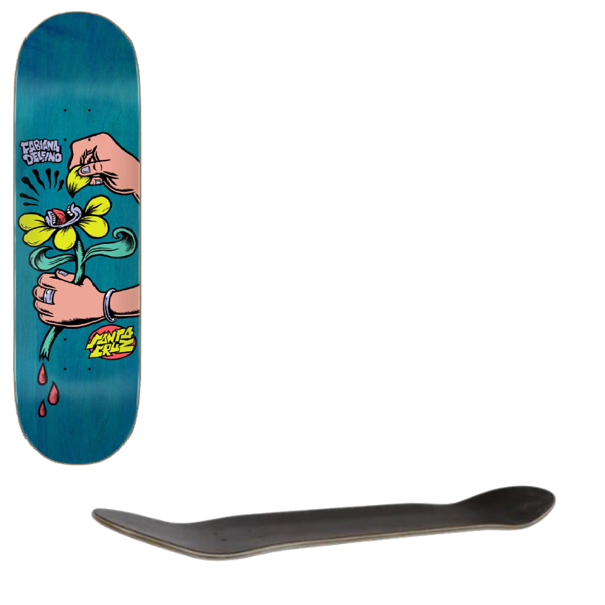 Santa Cruz  Loves Me Not Skateboard Deck - Deflino 8"