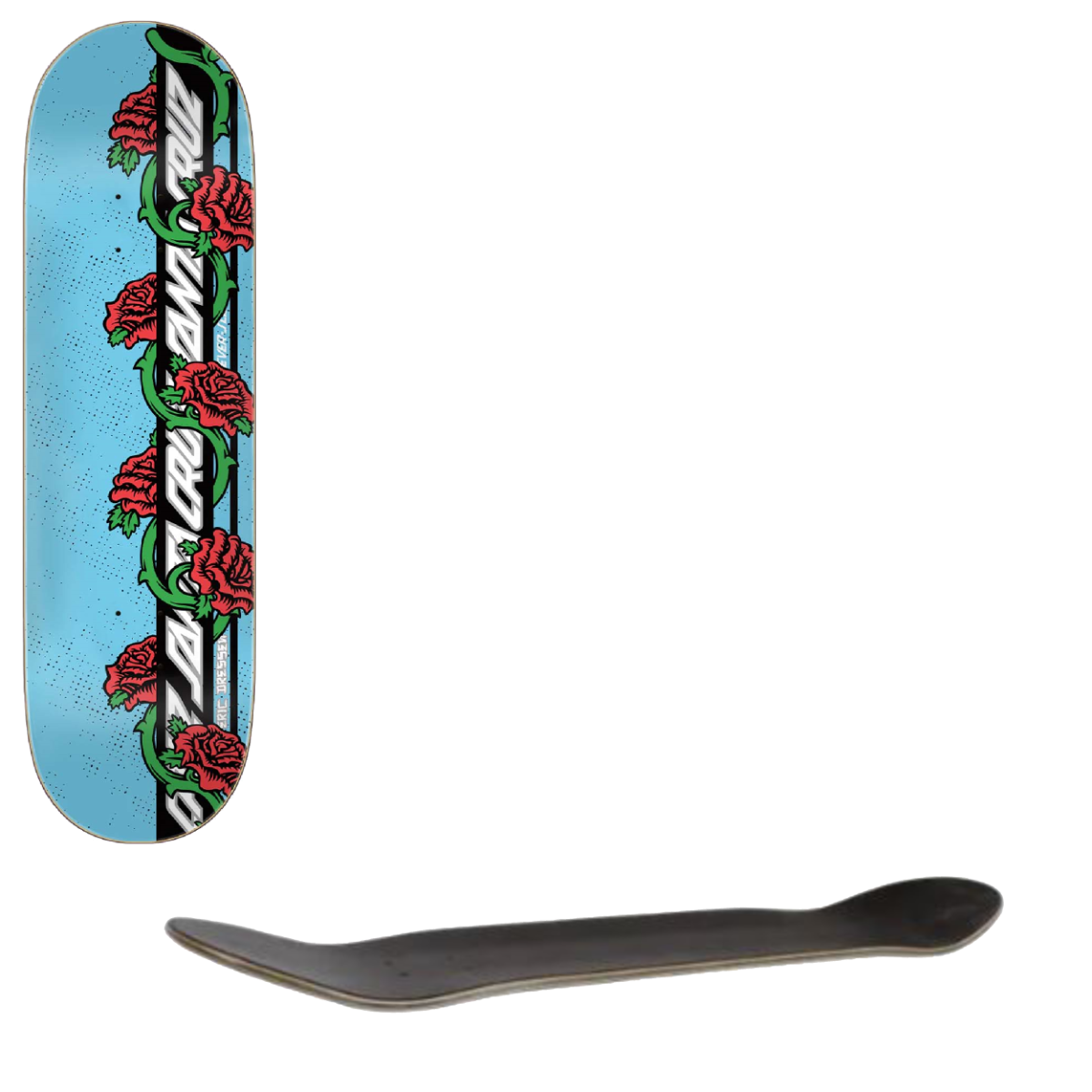 Santa Cruz Rose Vine Skateboard Deck - Dressen 8.5"