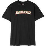 Santa Cruz Arch Strip T Shirt - Black