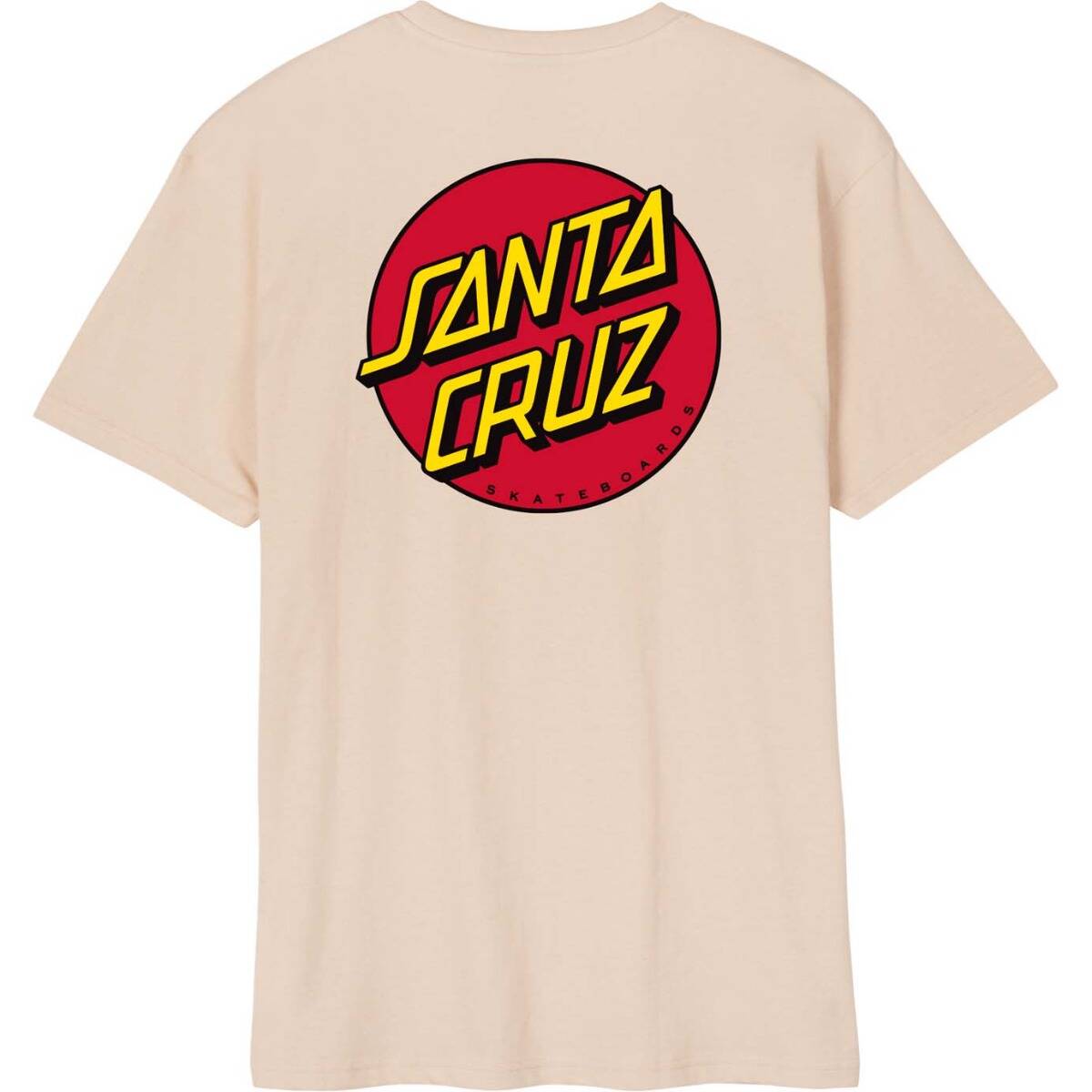 Santa Cruz Classic Dot Chest T Shirt - Oat