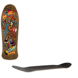 Santa Cruz x Thrasher Salba Oops Skateboard Deck - Brown/Multi 10.4"