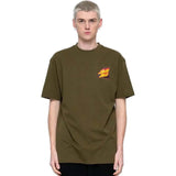 Santa Cruz Flamed Not A Dot T Shirt - Uniform Green