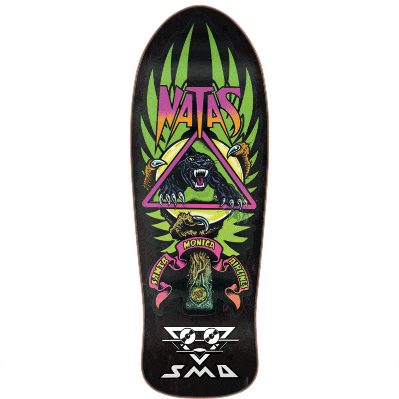 Santa Cruz Panther Lenticular Skateboard Deck - Natas 10.54"