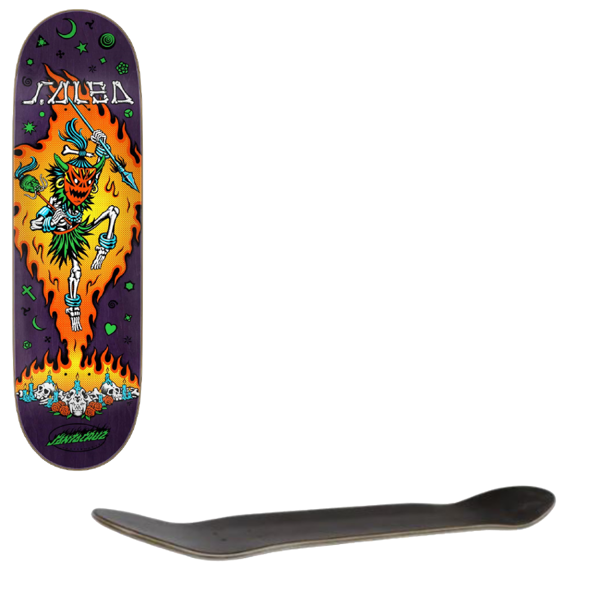 Santa Cruz VX Resurrection Skateboard Deck - Salba 8.8"