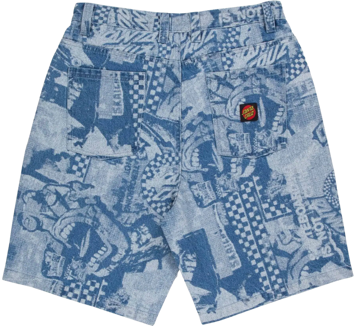 Santa Cruz Big Shorts - Stonewash Collage - image 2