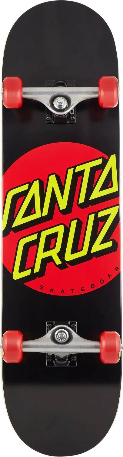 Santa Cruz Classic Dot Complete Skateboard - Black/Blue/Red - 7.25"
