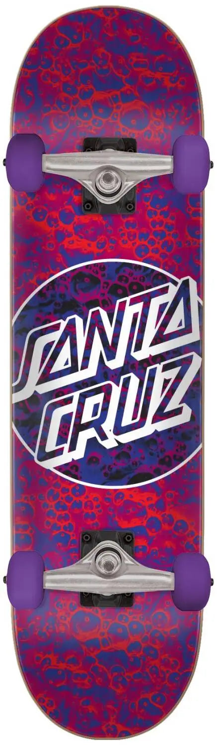 Santa Cruz Classic Dot Complete Skateboard - Purple Foam Dot