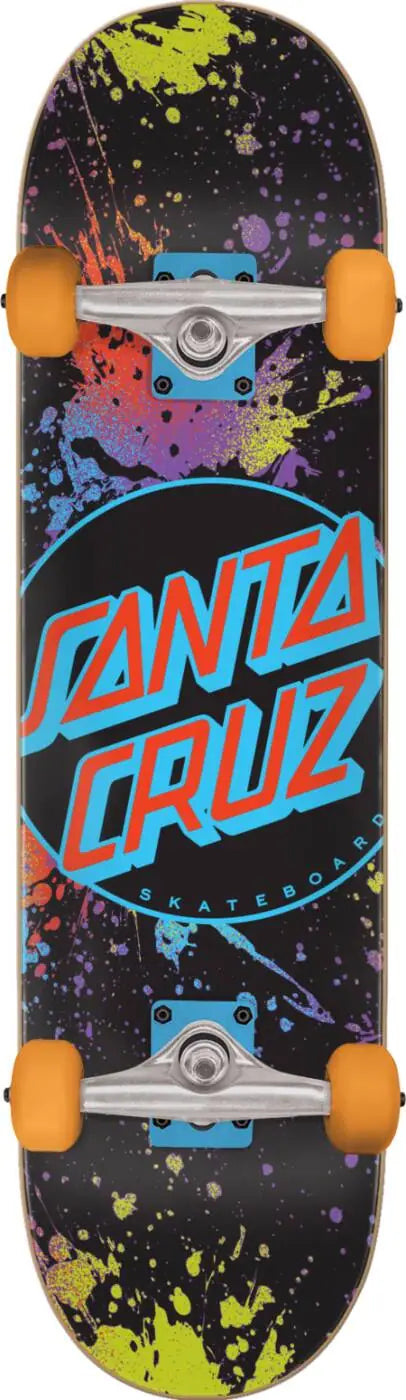Santa Cruz Classic Dot Complete Skateboard - Blue Dot Splatter