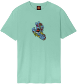 Santa Cruz Roskopp Screaming Five Front T-Shirt - Mint