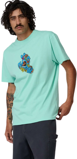 Santa Cruz Roskopp Screaming Five Front T-Shirt - Mint - image 3