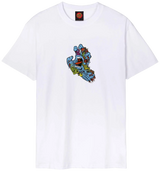 Santa Cruz Roskopp Screaming Five Front T-Shirt - White