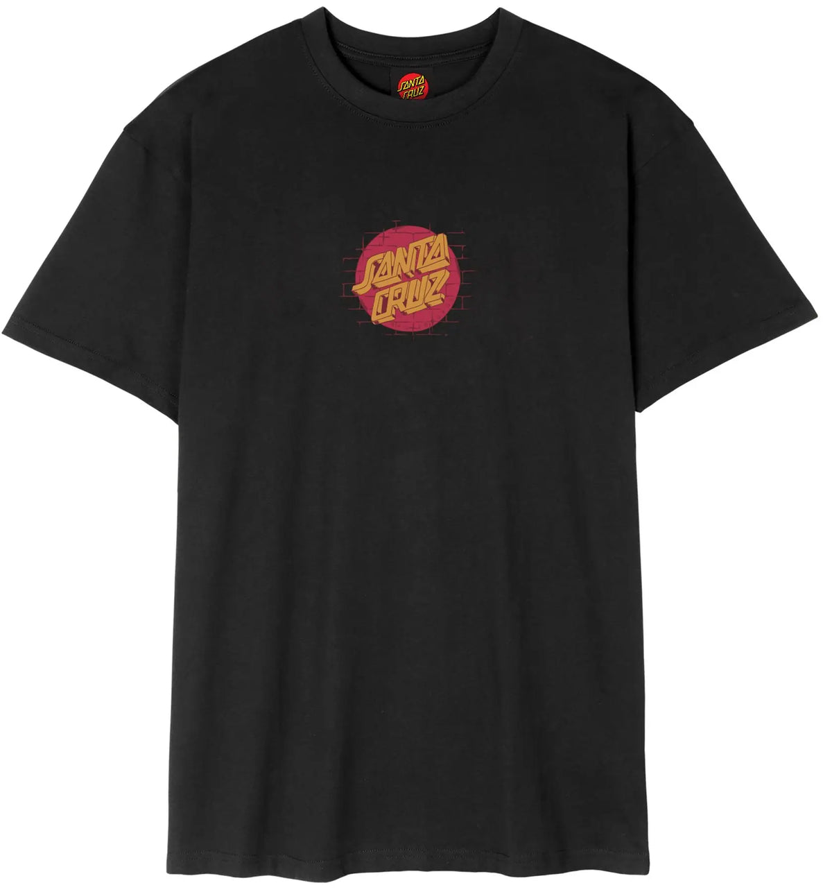 Santa Cruz Scrawl Brick Dot T-Shirt - Black