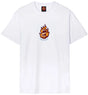Santa Cruz Screaming Flame Front T-Shirt - White