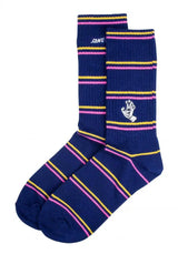 Santa Cruz Screaming Hand Socks - Dark Navy/Mini Hand