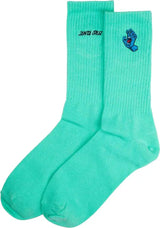 Santa Cruz Screaming Hand Socks - Jade Green/Mini Hand