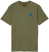 Santa Cruz Screaming Hand T-shirt - Deep Olive - image 2