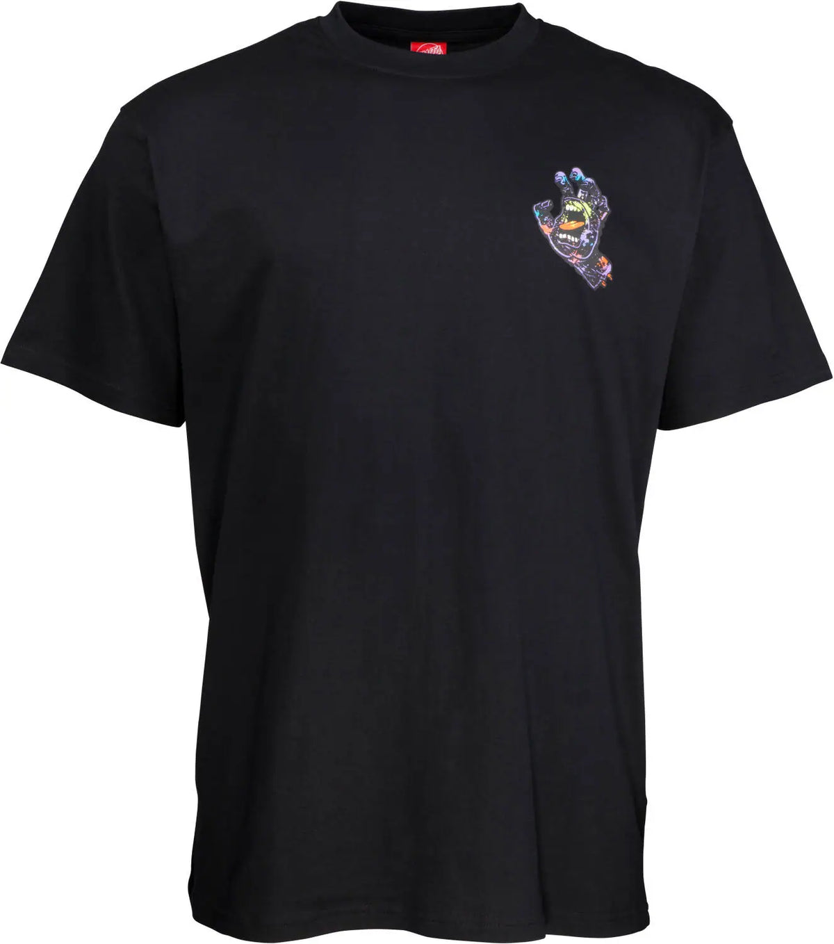 Santa Cruz Screaming Hand T-shirt - Hand Splatter Black
