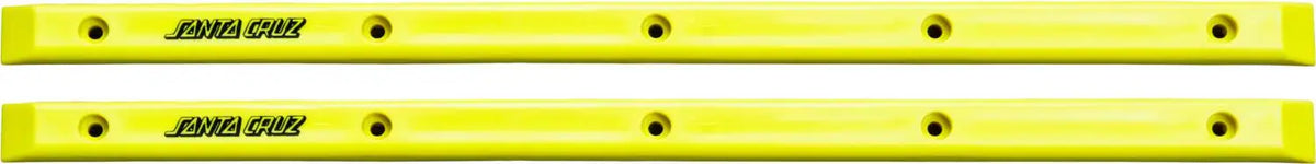 Santa Cruz Slimline Skateboard Deck Rails - Neon Yellow - image 2