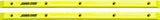 Santa Cruz Slimline Skateboard Deck Rails - Neon Yellow - image 2