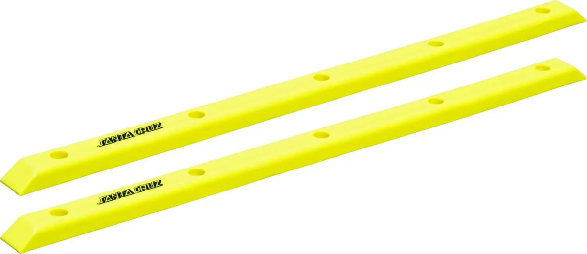 Santa Cruz Slimline Skateboard Deck Rails - Neon Yellow