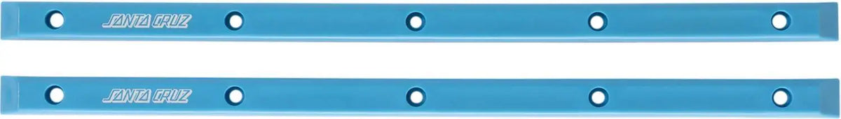 Santa Cruz Slimline Skateboard Deck Rails - Cyan