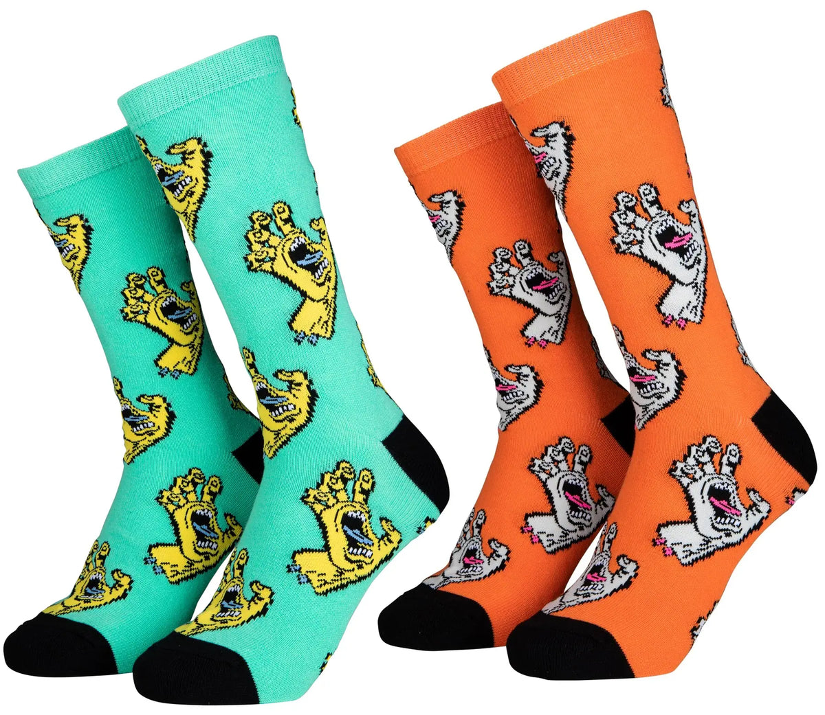 Santa Cruz Socks 2-Pack - Turquoise / Apricot