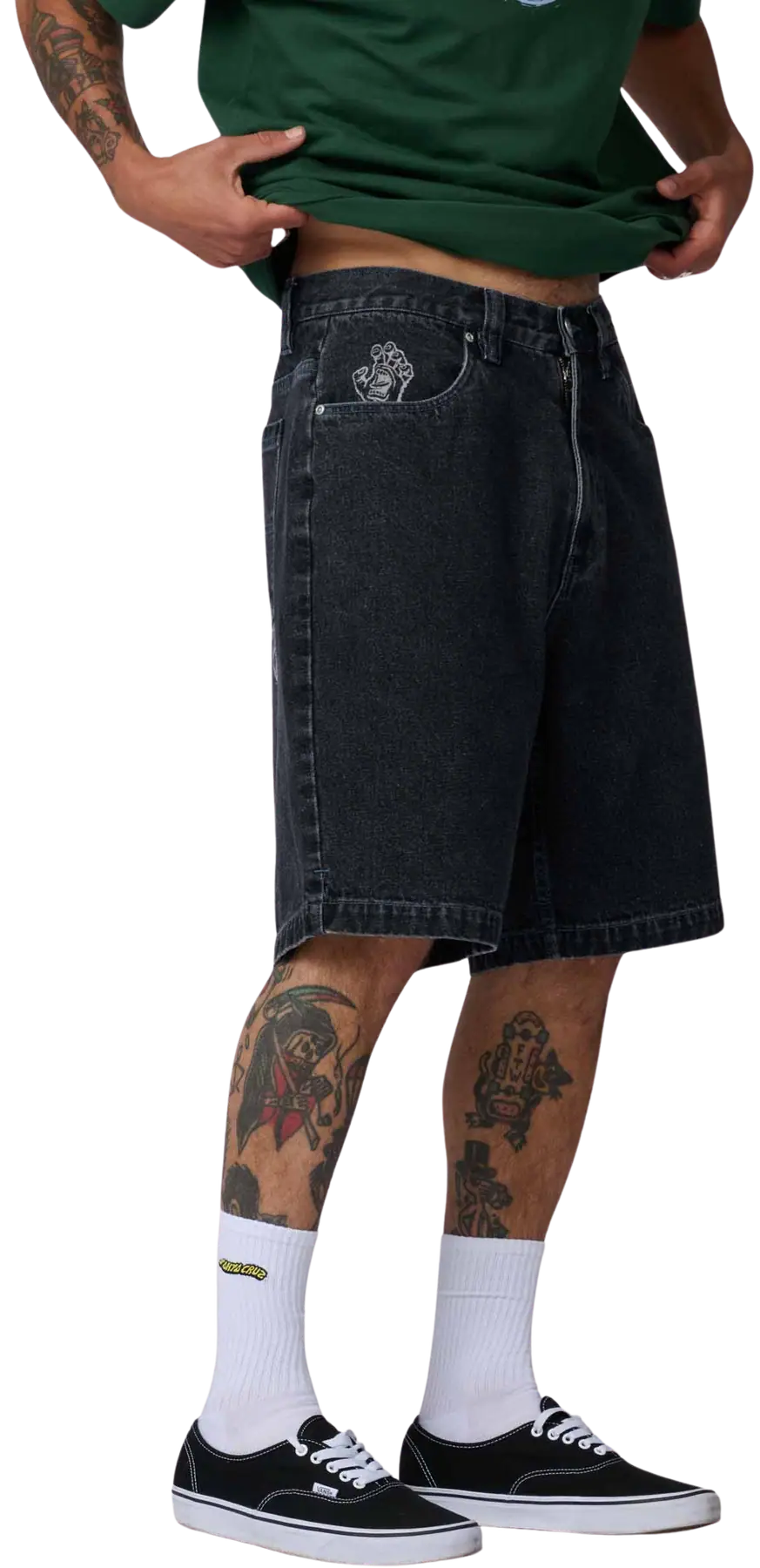 Santa Cruz Stamped Big Shorts - Black - image 5