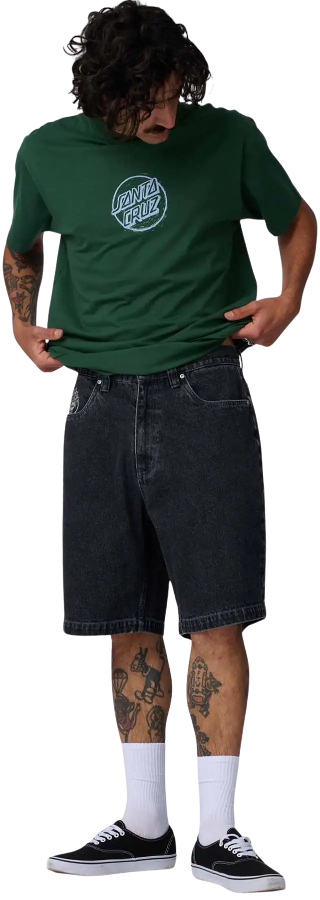 Santa Cruz Stamped Big Shorts - Black - image 3