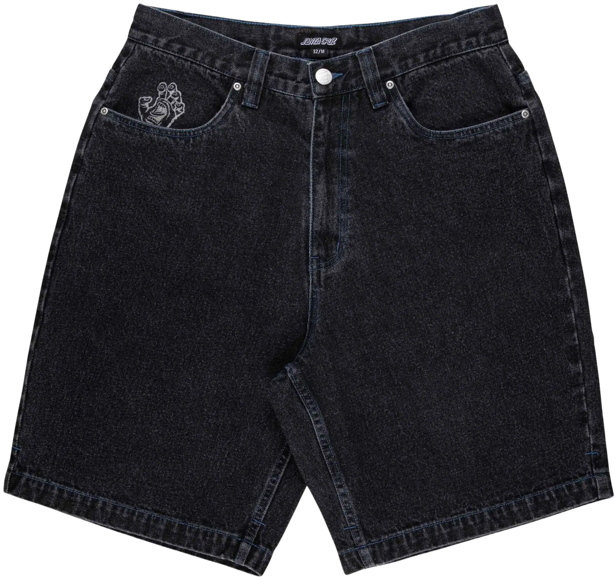 Santa Cruz Stamped Big Shorts - Black