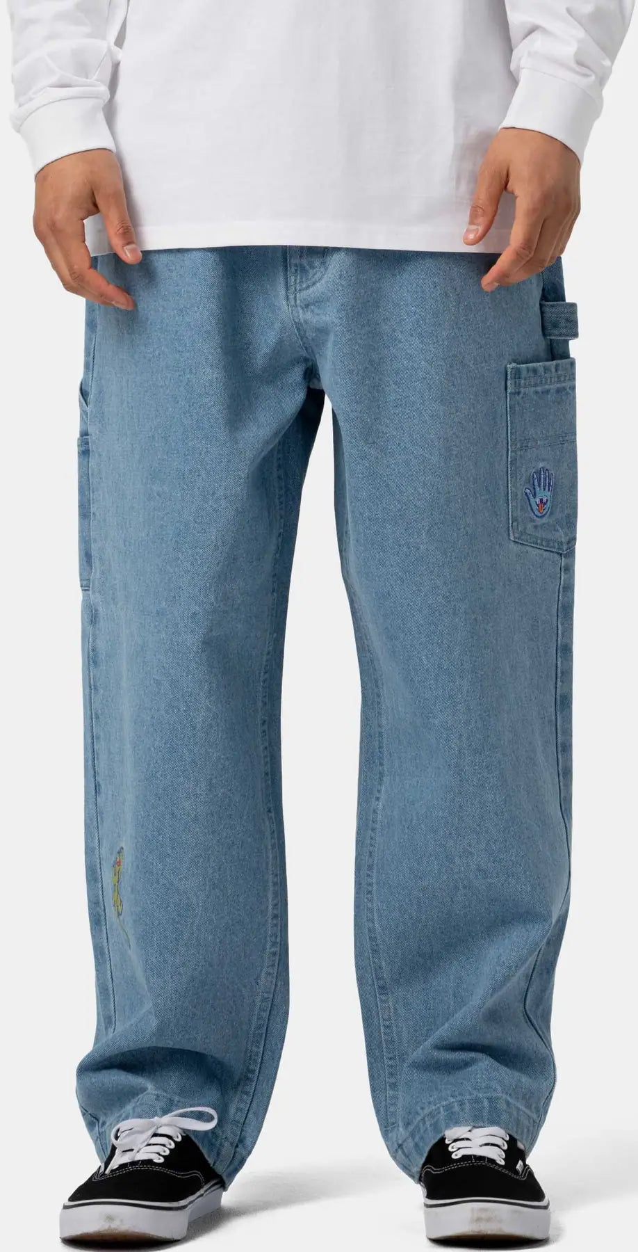 Santa Cruz Tripper Carpenter Big Jeans - Stone Wash - image 3