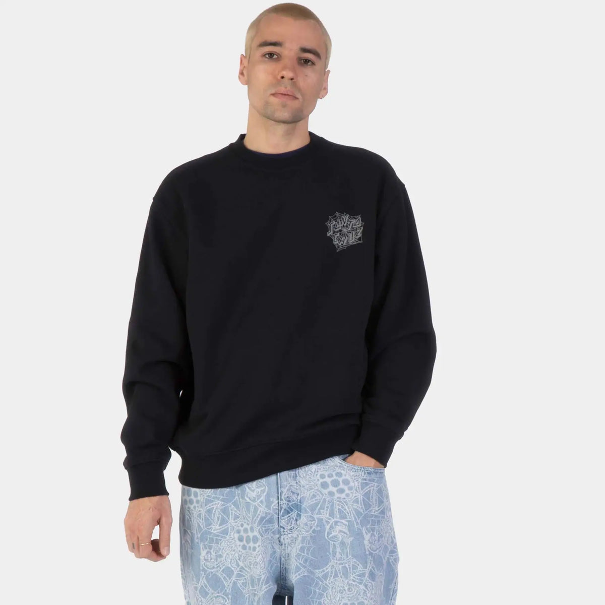 Santa Cruz Web Crew Sweatshirt - Black - image 3