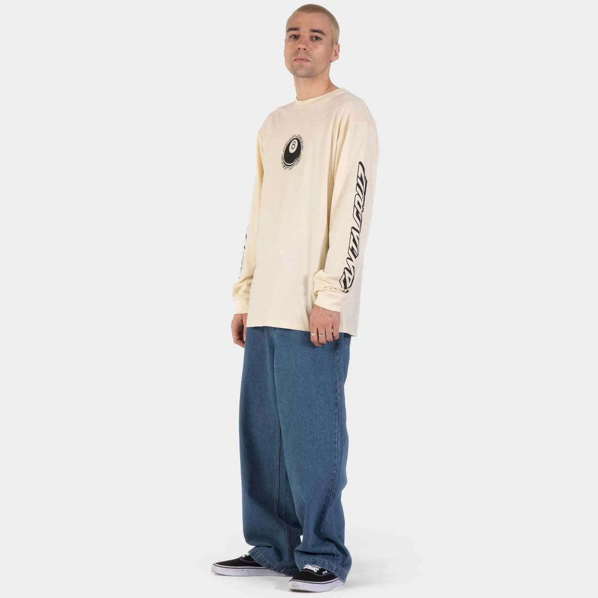 Santa Cruz Winkowski Hachi Ball LS T-Shirt - Wax Paper - image 5