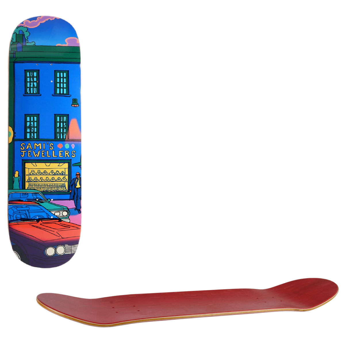 Skateboard Cafe High Street Skateboard Deck - Sami's Jewellers 8.25"
