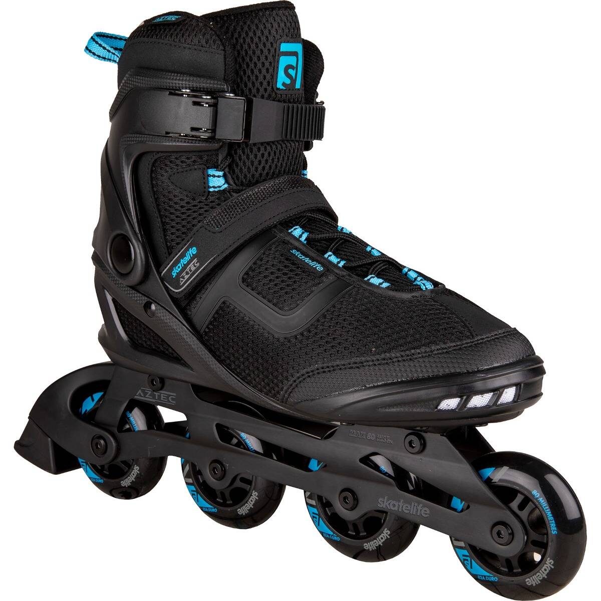 Skatelife Aztec Inline Roller Skates - Black/Blue UK 6