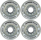 Supreme Rollers Quad Wheels 4-Pack - Clear