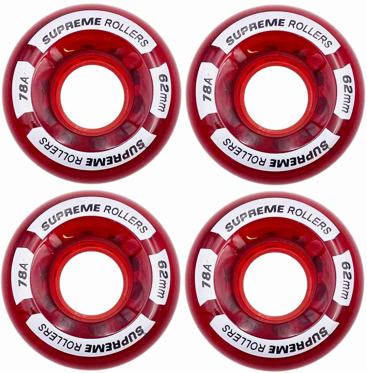 Supreme Rollers Quad Wheels 4-Pack