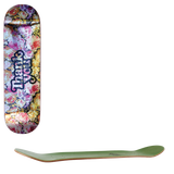Thank You Floral Foil Logo Skateboard Deck 8.25"