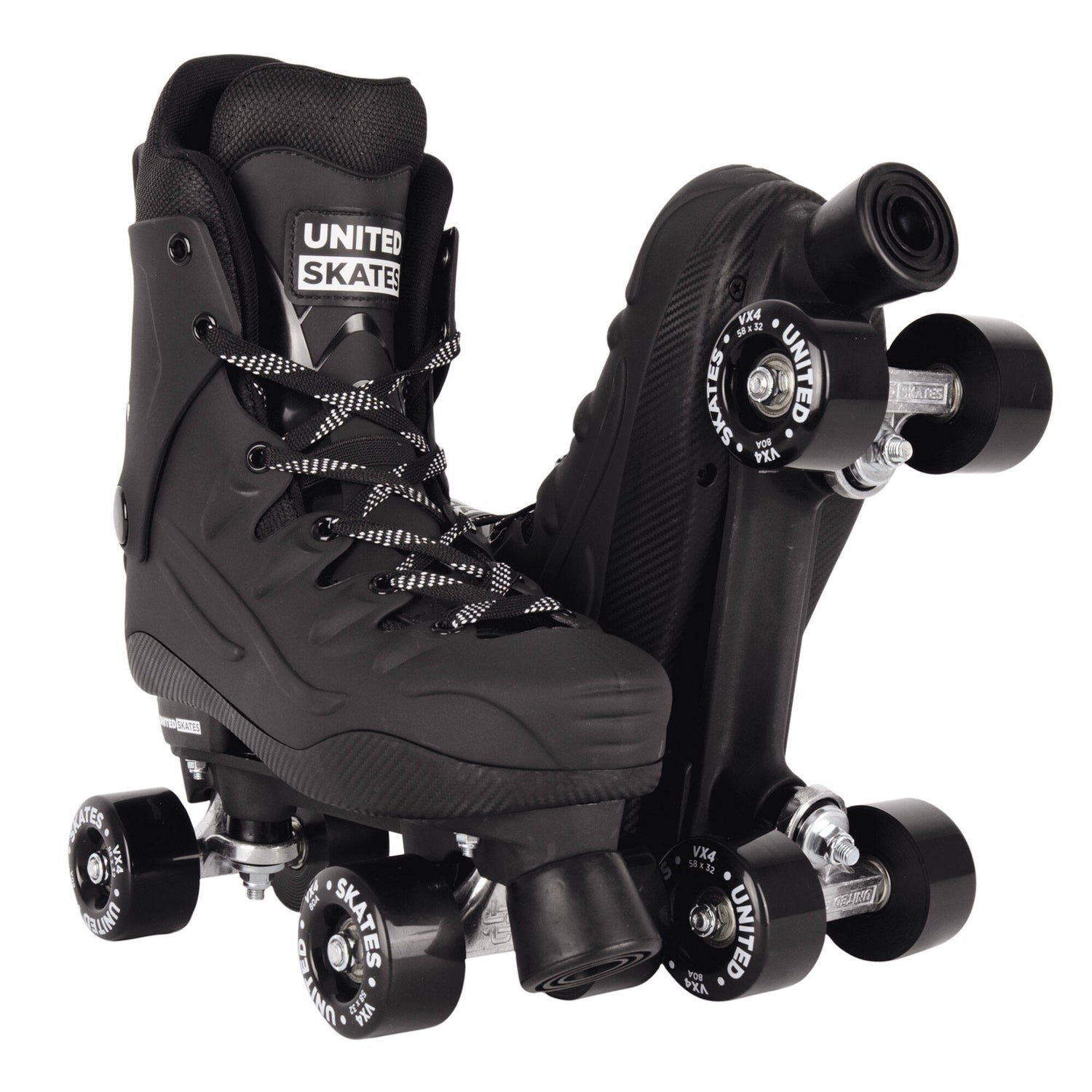 United Skates VX4 Quad Roller Skates - Black