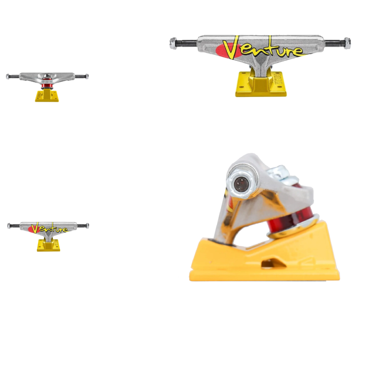 Venture 92 Full Bleed Team Skateboard Trucks - Polished/Yellow 5.6"
