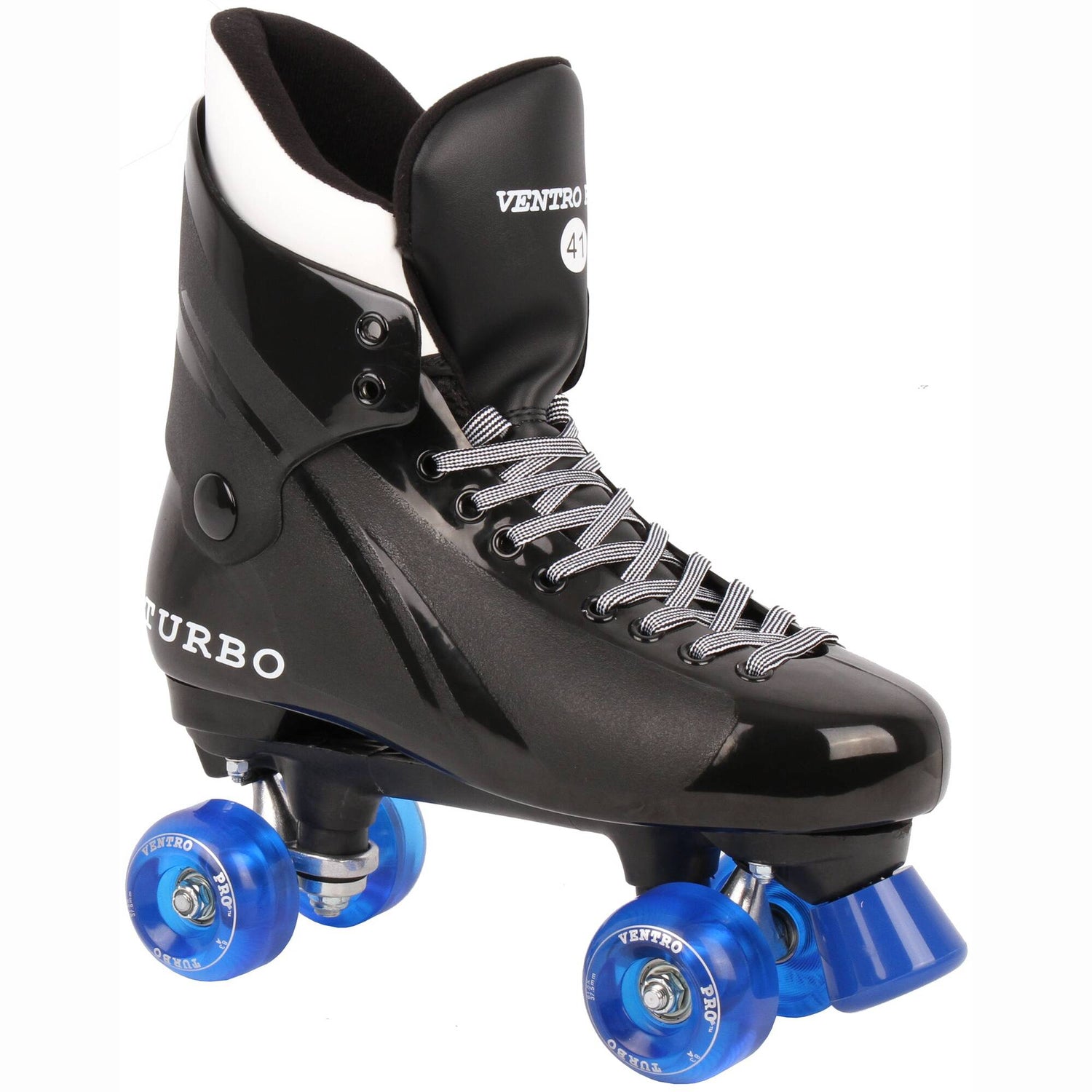 Ventro Pro Turbo Quad Roller Skates - Black/Royal Blue