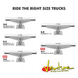 Venture High Skateboard Trucks - Polished Red Logo 5.6''